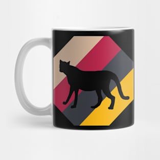 colorful cheetah print design cat africa fur Mug